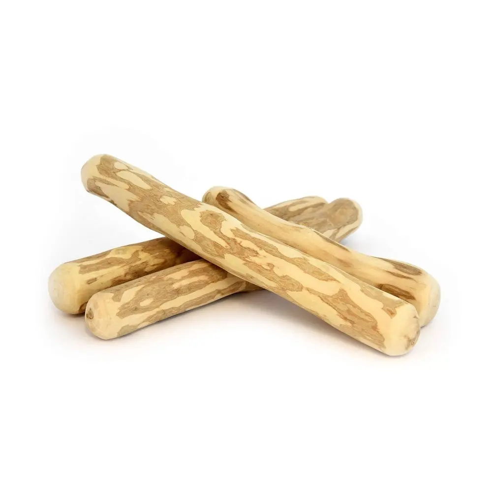 Expad Natural Coffee Wood Dog Chews Sustainable Pet Toy for Dental Health and Aggressive Chewers Boxed Packaging