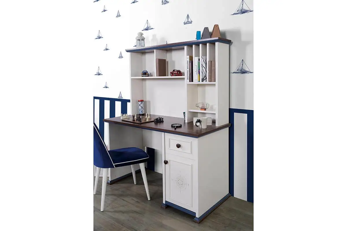 Economic Cheap Kid Teen Bedroom Furniture Set Natural Modern Functional Hygienic Wardrobe Study Desk (ider Marina)