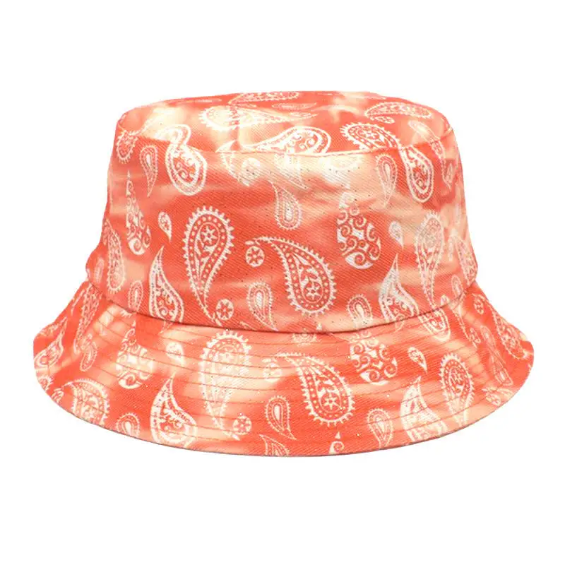Bandana Reversible Bucket Hat Manufacturer Customized Logo Designed Fisherman Hats Plus size