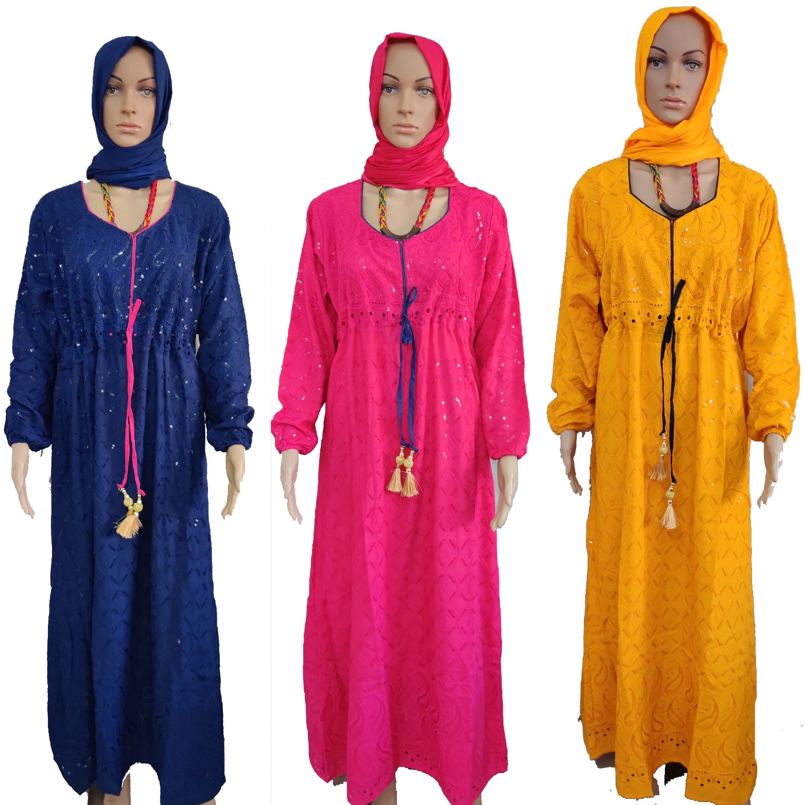 Скромное модное платье с принтом Jalabiyat Kaftan Islamic Wear Dubai Kaftans для женщин