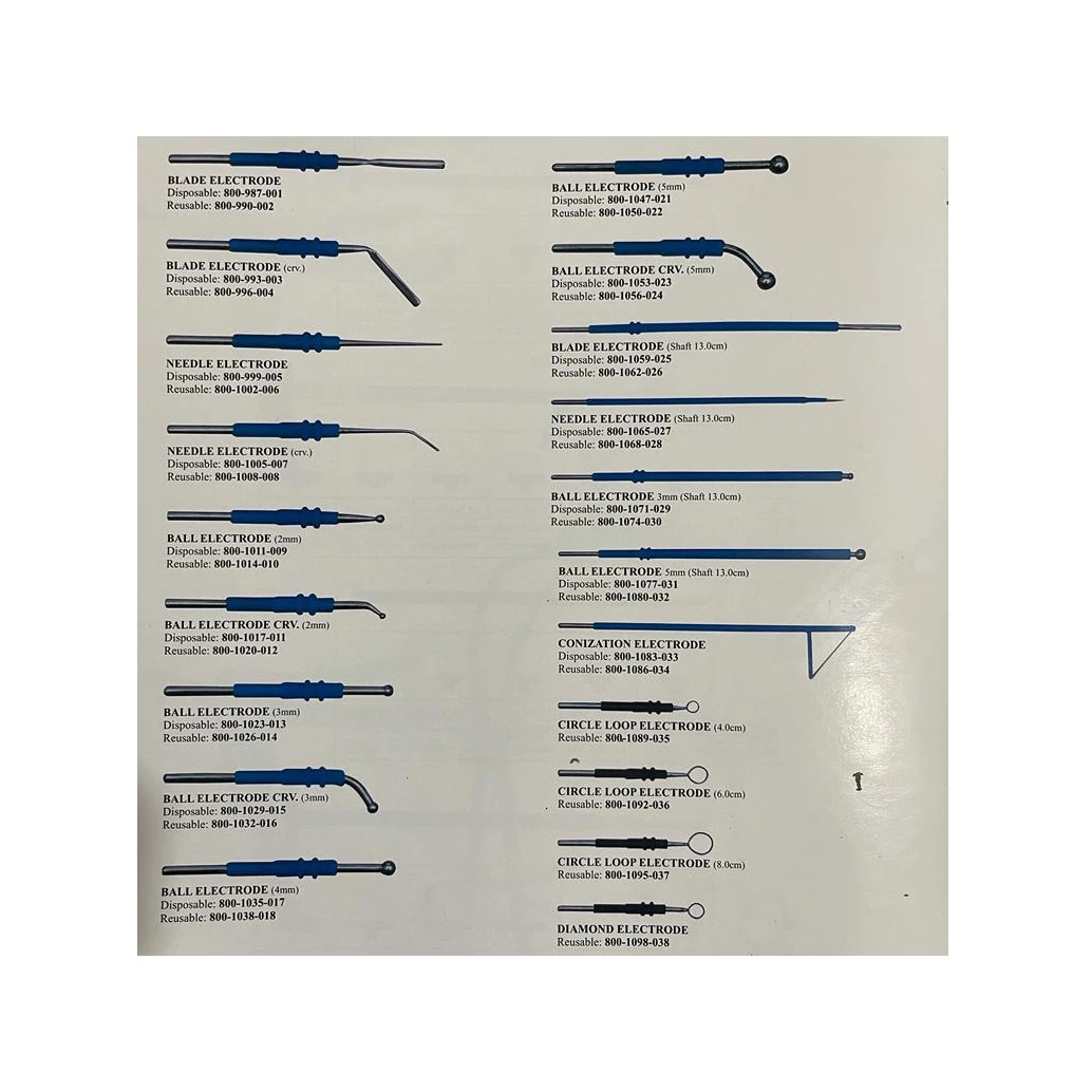 Electrodes blade disposable reusable steel made ball electrodes needle shaft 13cm