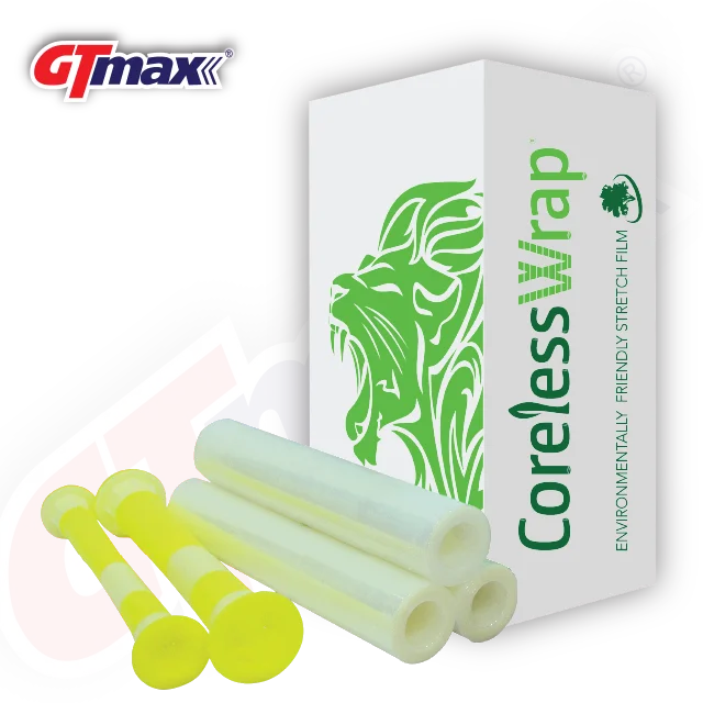 Pallet Wrapping Stretch film Coreless Stretch Film for packaging industries use GT-MAX Low cost yet eco-friendly