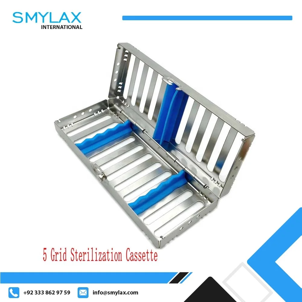 Dental Lab Autoclave Sterilization Cassette Rack Box Tray Case Box For 5 10 20 Instrument