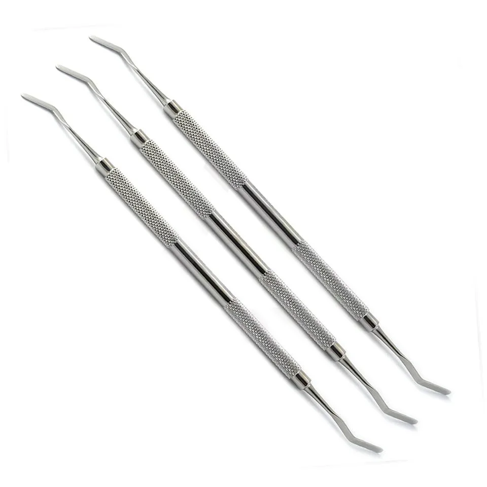 Medical Hand Instruments Stainless Steel Dental Heidman Spatula 3 Pcs Set 2mm,2.5mm,3mm Plastic Composite Filling Instruments