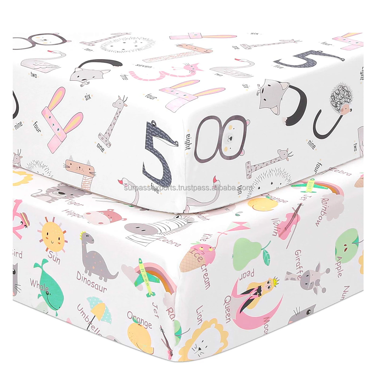 New Trendy Changing Pad Cover for All Size Changing Pad With Custom Prints World Wide Export From India