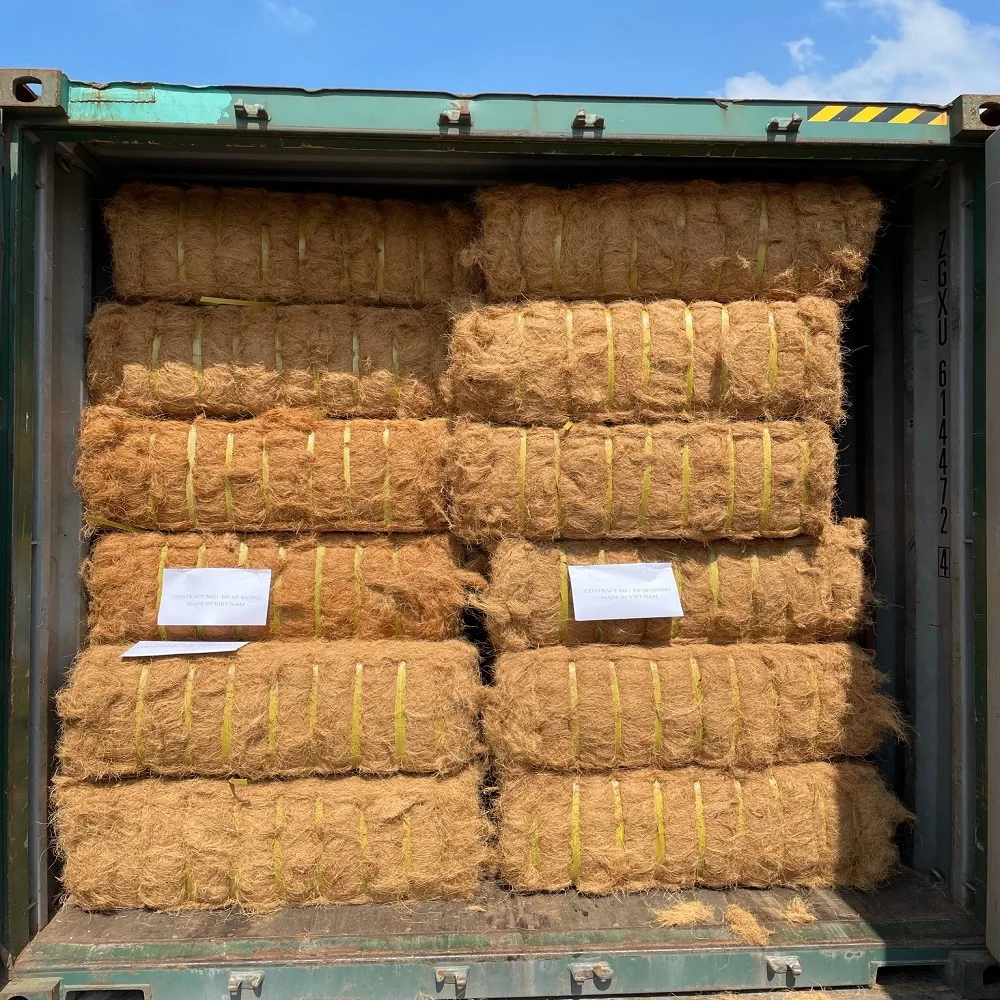 TOP RATED ! 2022 Coconut Fiber 100% Natural Coconut Fiber for mattress production Brownish yellow made in Viet Nam 22% moisture