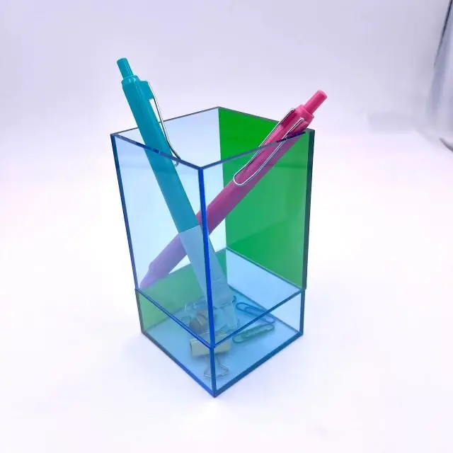 Best Office Desktop Accessory 2-in-1 Decor Pencil Holder for Desk Home Supplies Pen Organizer Pencil Pot