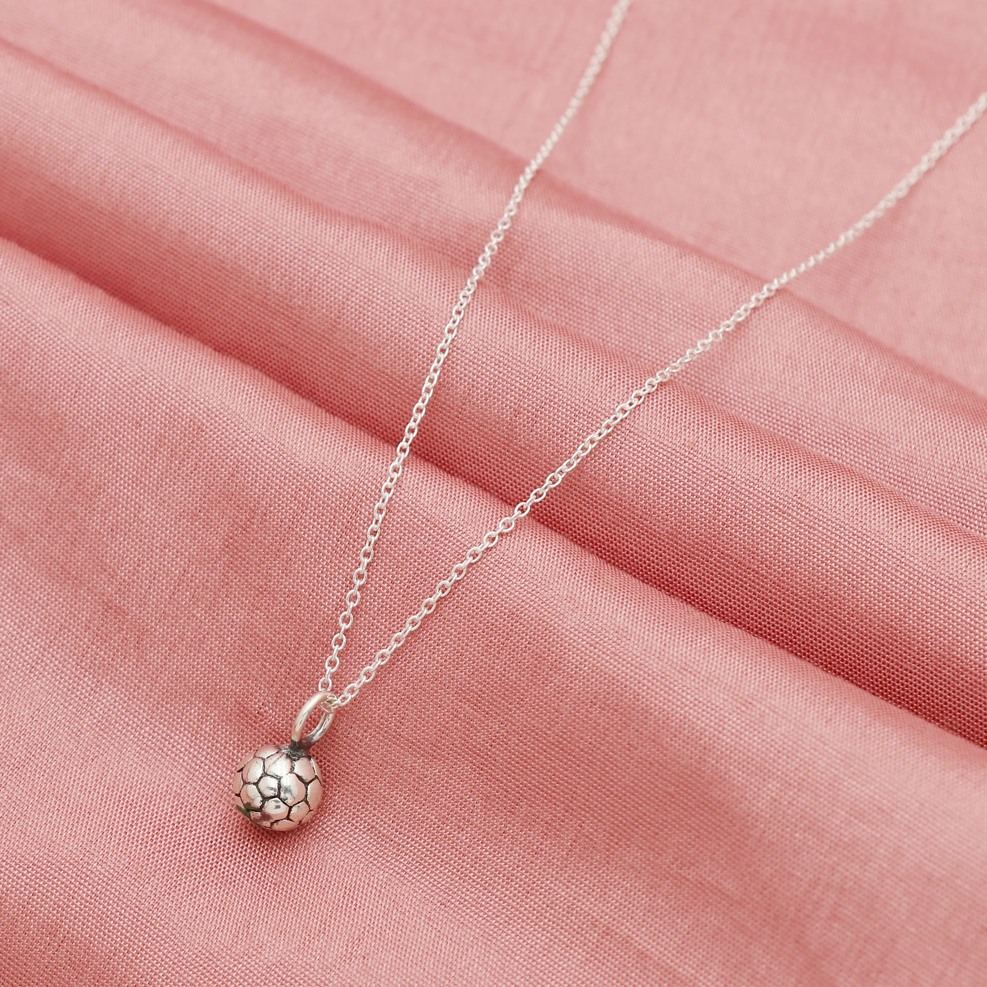 925 Sterling Silver Necklace with Ball Diamond and Pearl in Stunning Rose Gold Finish for Weddings