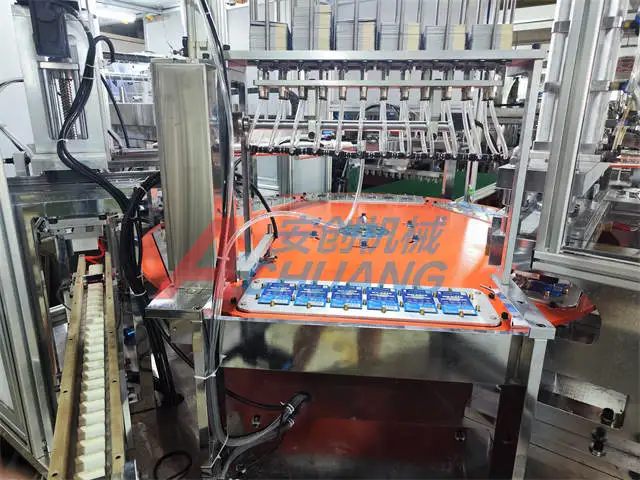 Automatic Paper Card Blister sealing Packaging Machine for Air blow Gun