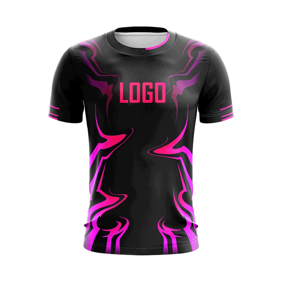 E sports Shirt Sublimation Printed E-sport Team Jersey Customized E-sports Wear Gaming Shirt Short Sleeves for Team