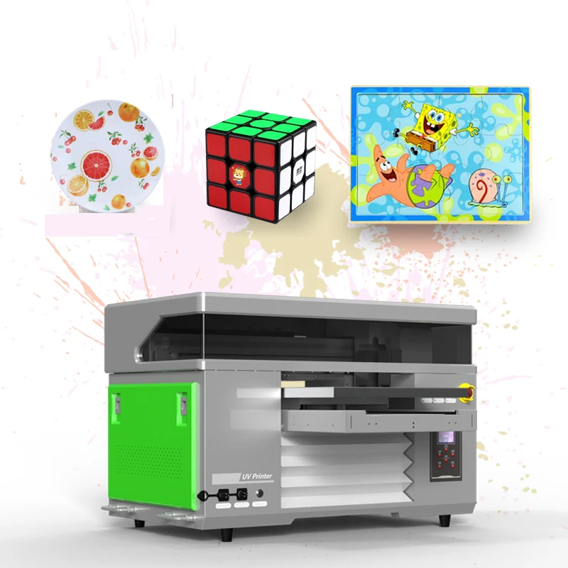 Latest A1 A2 A3 3050 5060 4060 6090UV printer optional CCD visual positioning badge Lego flatbed printer 4060UV inkjet printer