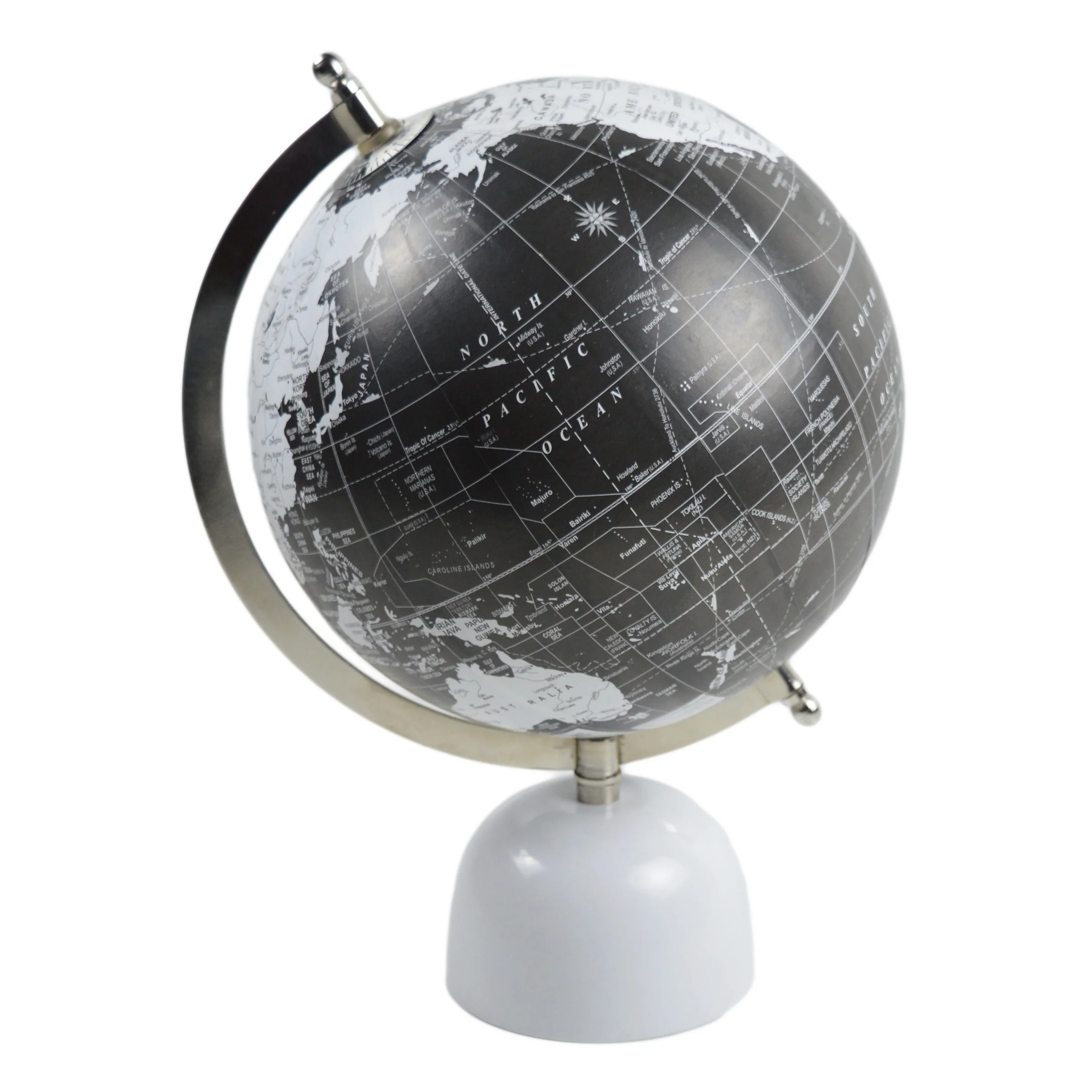 European Style World Map Globe 38cm Size Metal Stand For Office Home Furnishings Room Decoration Indoor Table Decor