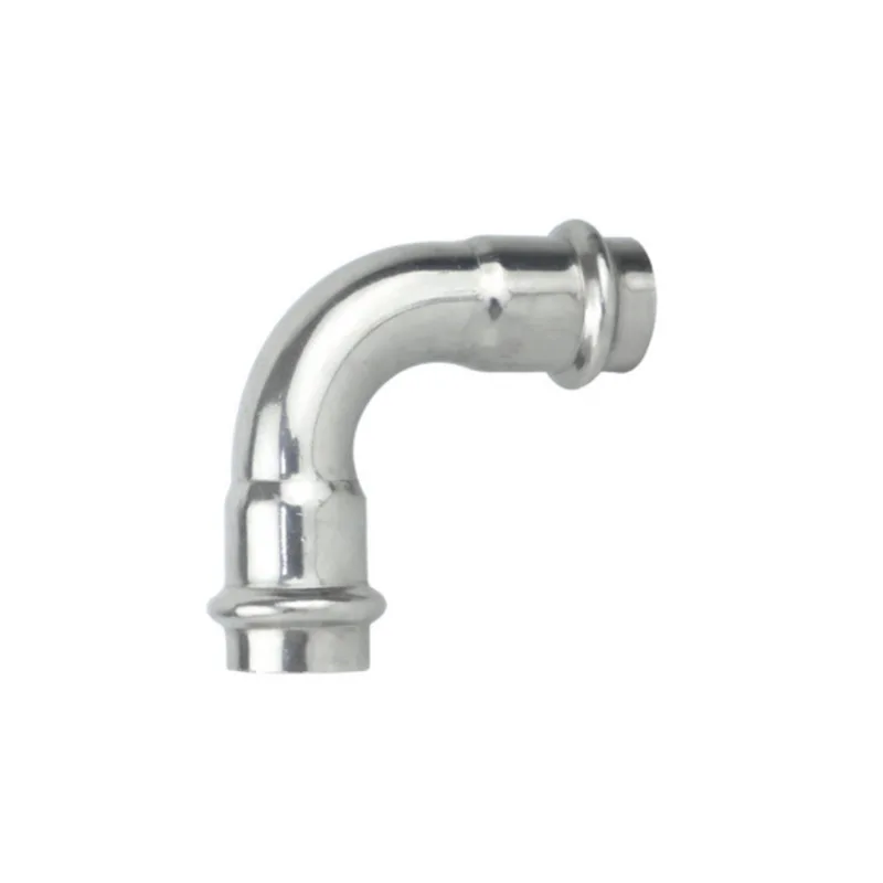 90-Degree Elbow 304 Stainless Steel Pipe Fitting 316 Hygienic Clamp Fitting Welded Pipe Stainless Steel Elbow.