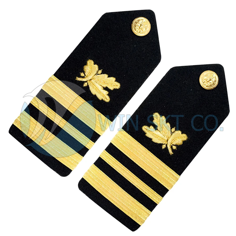 Pakistan Manufacture Navy Uniform Shoulder Board Custom Captain Pattern Pilot Rank Epaulet