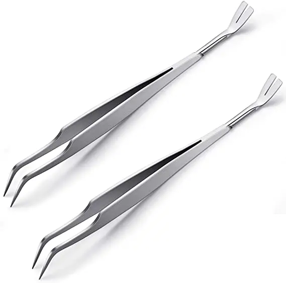 Professional Double Sided Stainless Steel Tick  Remover Tweezers Tick Remover Tool for Pets/ Professional Tick Tools