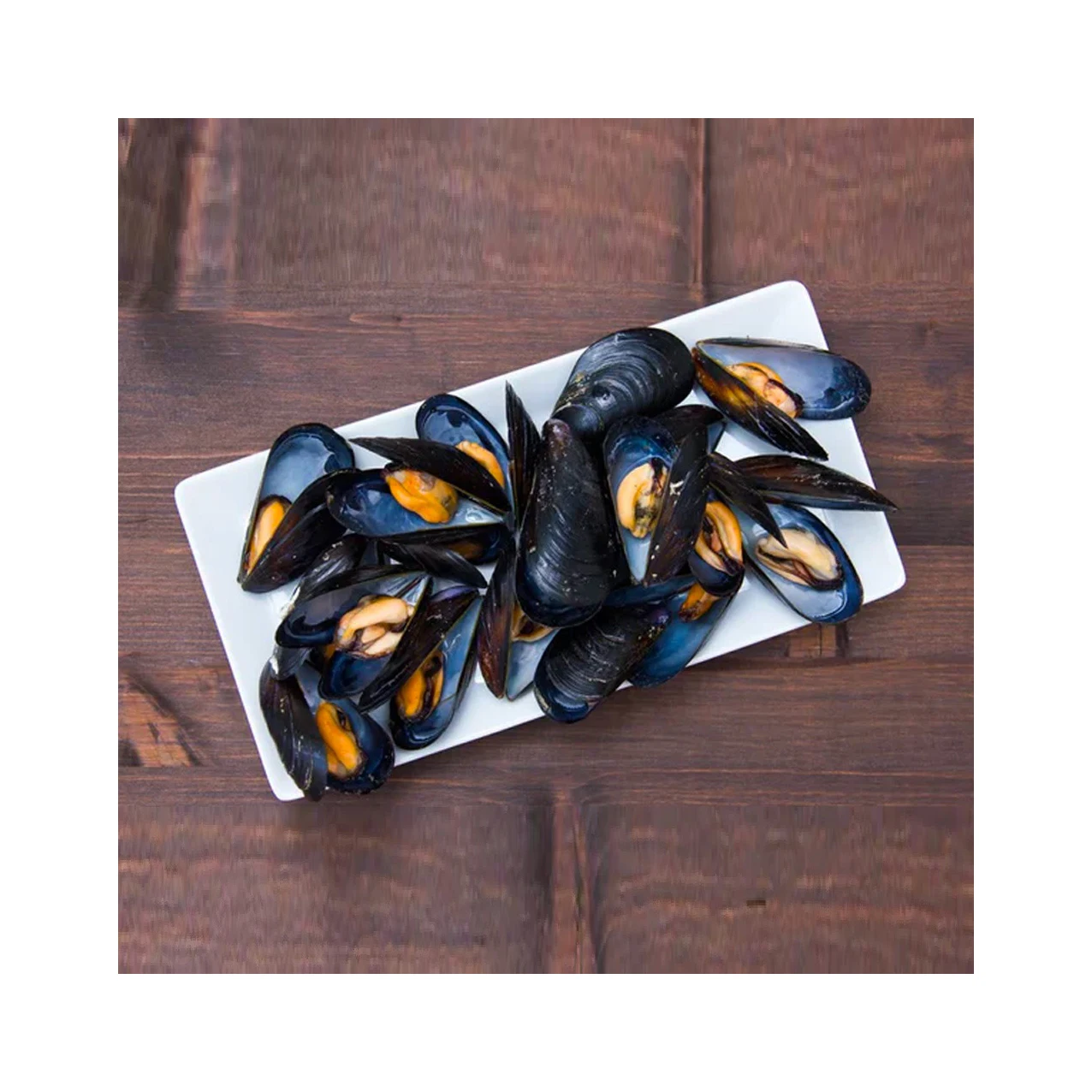 Low price seafood shellfish frozen half shell mussel