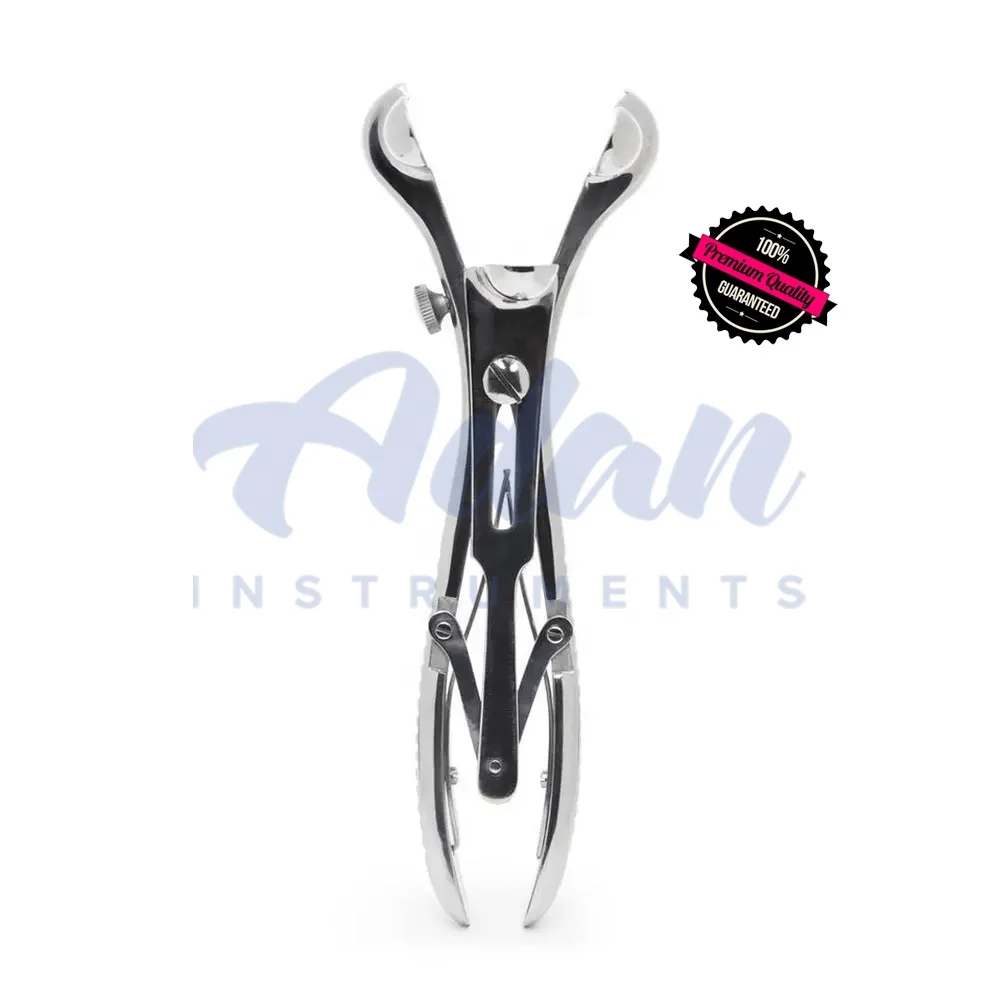 19 CM Top Quality 3 Prongs Mathieu Rectal Anal Speculum with Lockable Grip Handle for Stomach, Intestine & Rectum