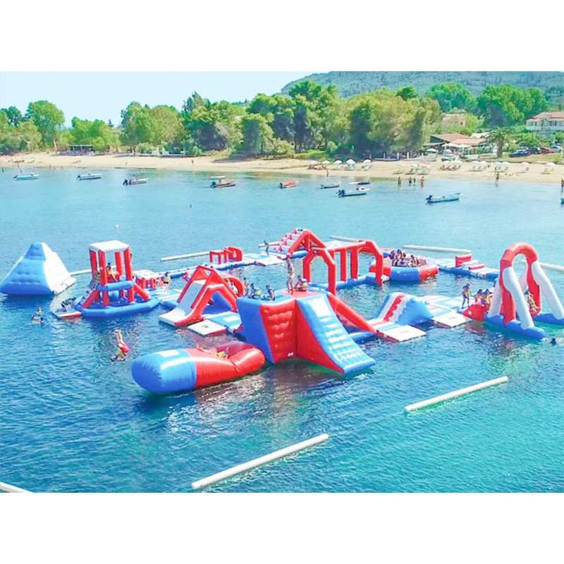 Новый стиль надувная площадка для аквапарка мобильные игры земли и воды детей домашнего пляжа или моря