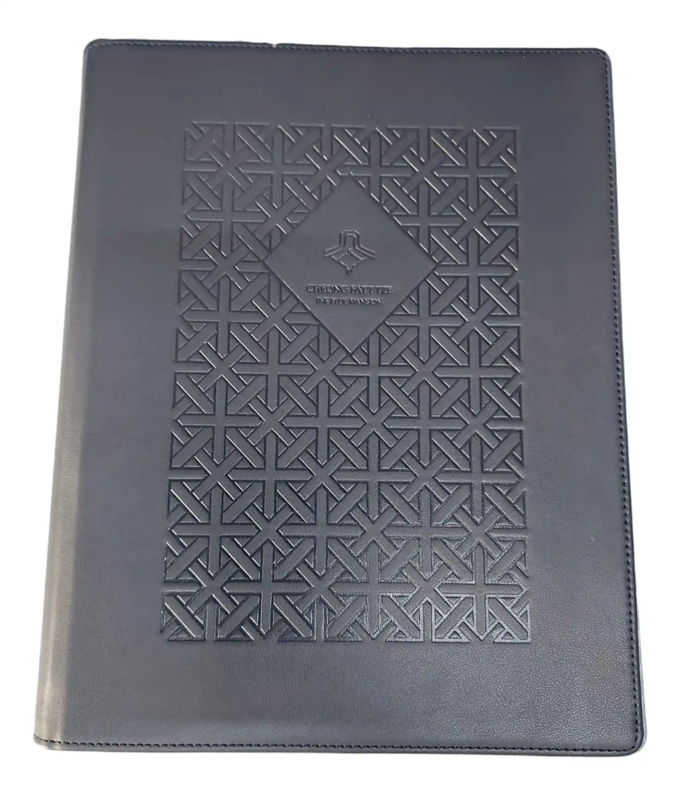 Custom Leather A5/a4/a3 Double Fold Menu Covers Holders Restaurant With Clear Pvc Sheets For Paper Protection