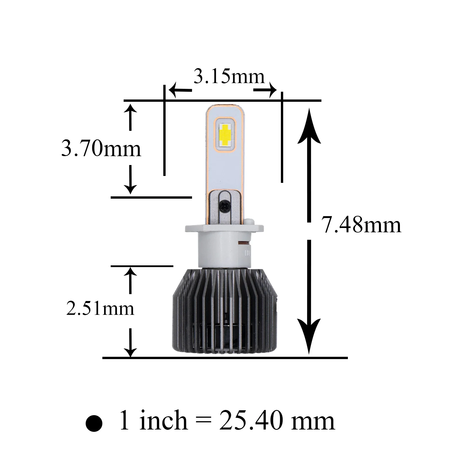 Fog Light Headlight LED 60W High Power  Integrative Design White 6000LM U623 H1/ H3/ H7/ H8/ H9/ H11/ 9005/ 9006/ 9012