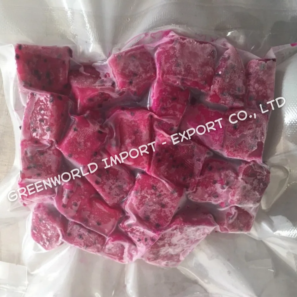 Frozen Dragon Fruit From Vietnam High Quality IQF Pitaya for Hot Summer Sweet Taste Bulk Packaging Best Choice for You
