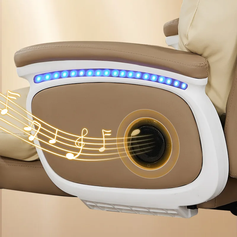 High Quality Boss Chair Multifunctional Massage Executive Chair Leather Seats Office Comfortable Reclining With Footrest