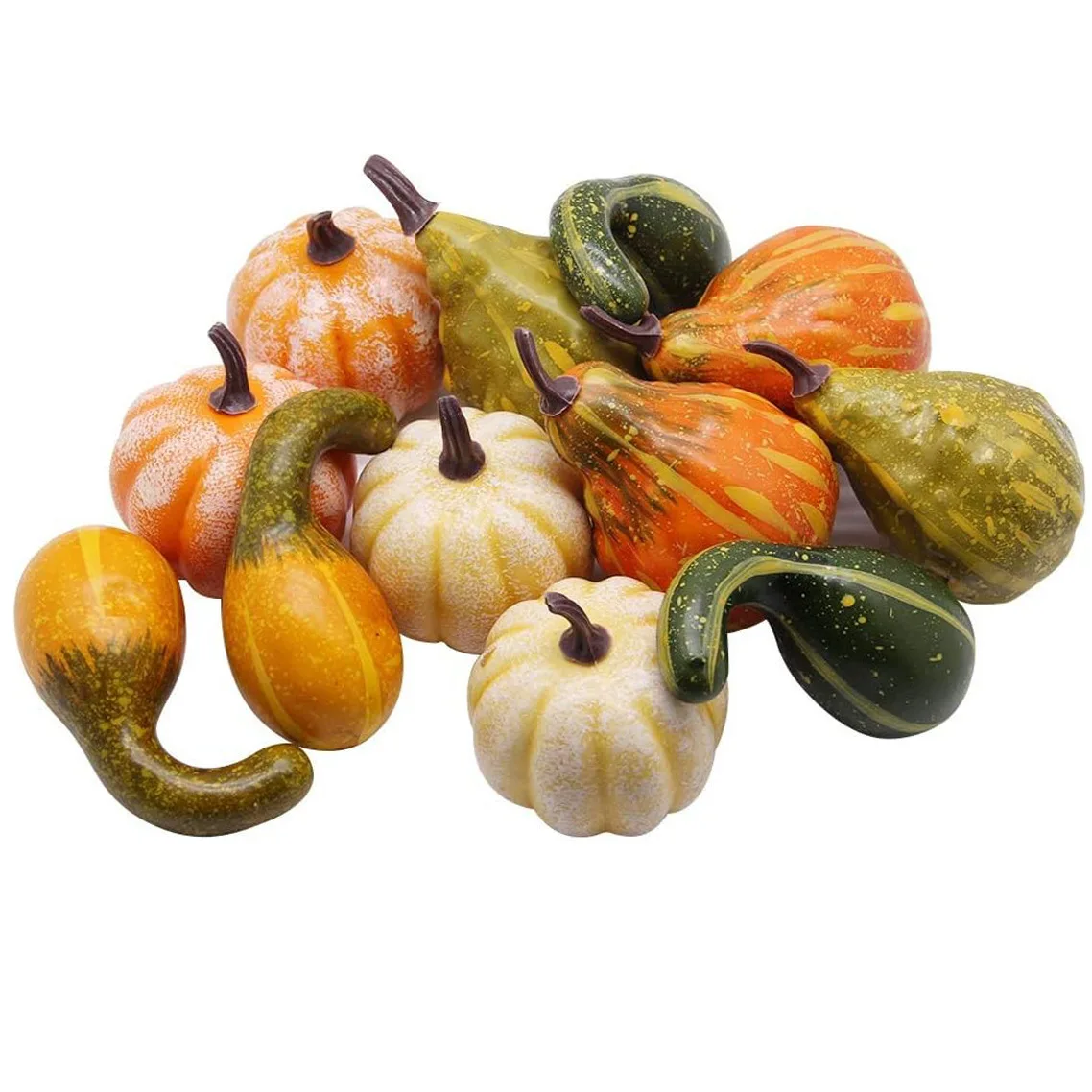 Wholesale Artificial Autumn Food Fake Mini Pumpkin Simulation Foam Pumpkin Suit for Halloween Shooting Thanksgiving Decoration