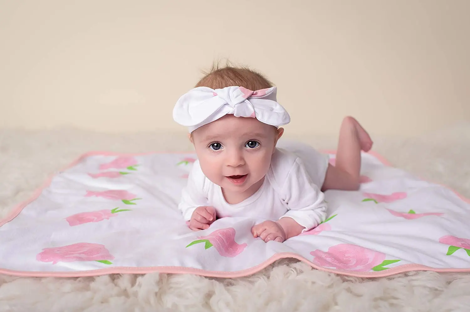 Latest 2023 Super Soft Comfortable New Hats and Headband Set Customized Printed Cotton Muslin Jersey Baby Wraps Swaddle Blankets
