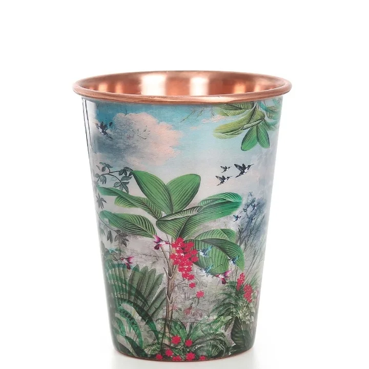 Set of Four Copper Drinking Glass Handmade Decorative Kitchenware Water Tableware Utensils Metal for Wholesale Price