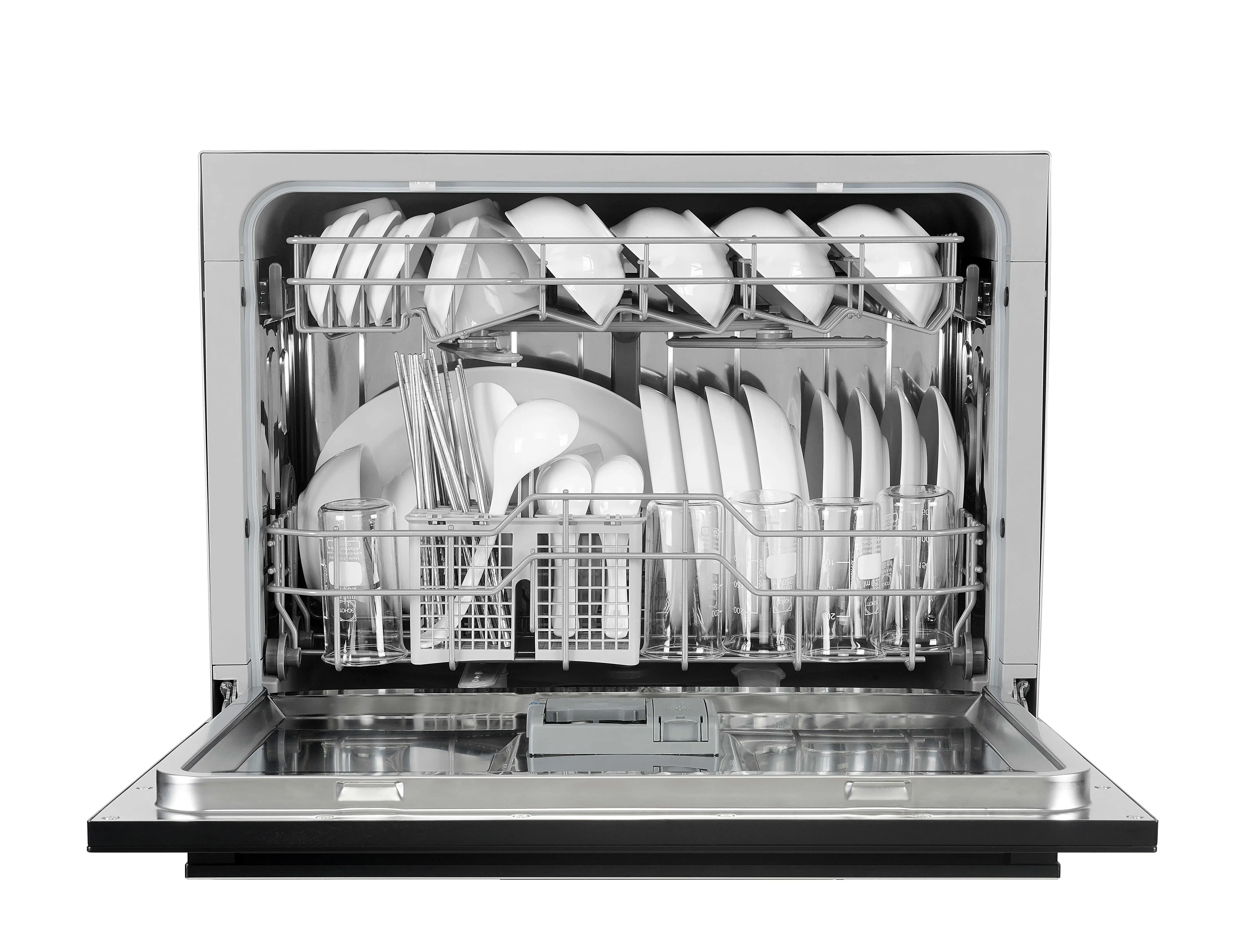 Fully Integrated Built-in Dishwasher Big Cavity Loading Dishwasher High Quality Low Price Dishwashers New Design 8 Sets Black