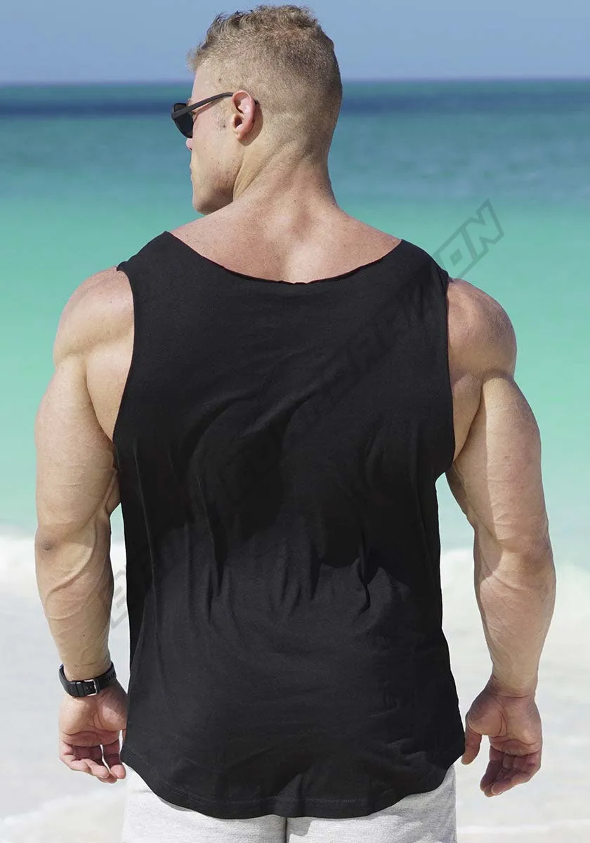 GYM KING классические негабаритные Топ без рукавов в винтажном стиле; Большие размеры мужские из джерсовой ткани детский комбинезон/майка для мужчин жилет бодибилдеров