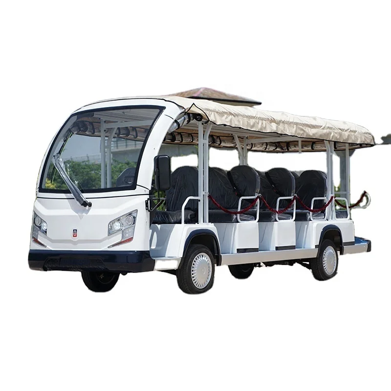 Multifunctional 4-wheel Electric Sightseeing Car Wholesale 72V100AH 8 Seaters Tourist Sightseeing Bus
