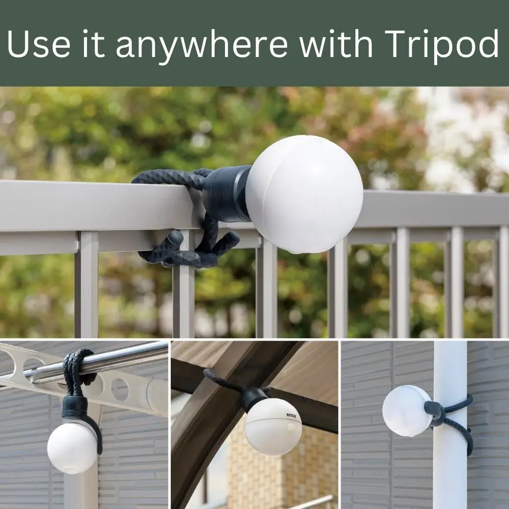 Rechargeable Outdoor LED Security Motion Sensor Light  IP65 Waterproof with Tripod and Magnet Led Light Sensor