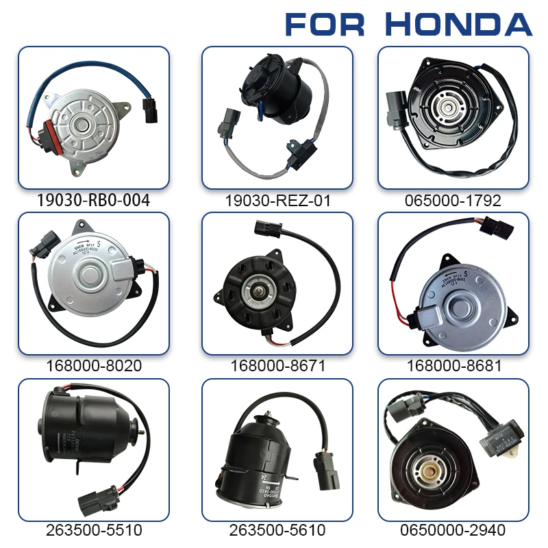 Manufacture Auto dc car radiator fan motor for BMW Nissan Toyota GM Honda Suzuki 12v 14v Denso radiator cooling fan motor prices