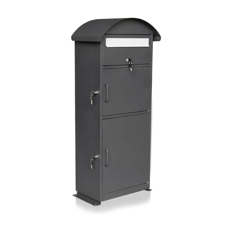 Customized 2 Room Mailbox Galvanized Steel Outdoor Apartment Items Extra Large Security Tediton Lock OEM ODM Wholesaler
