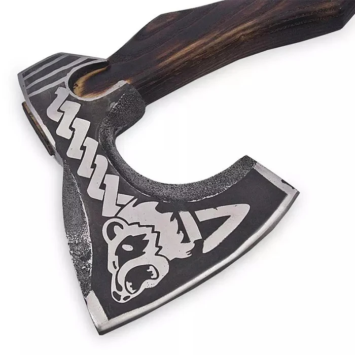 Wholesale Price Top Quality Custom Handmade High carbon steel Tomahawk AXE/Hatchet with Wood Handle and leather sheath