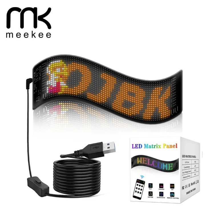 Large screens intelligent programmable led sign for car