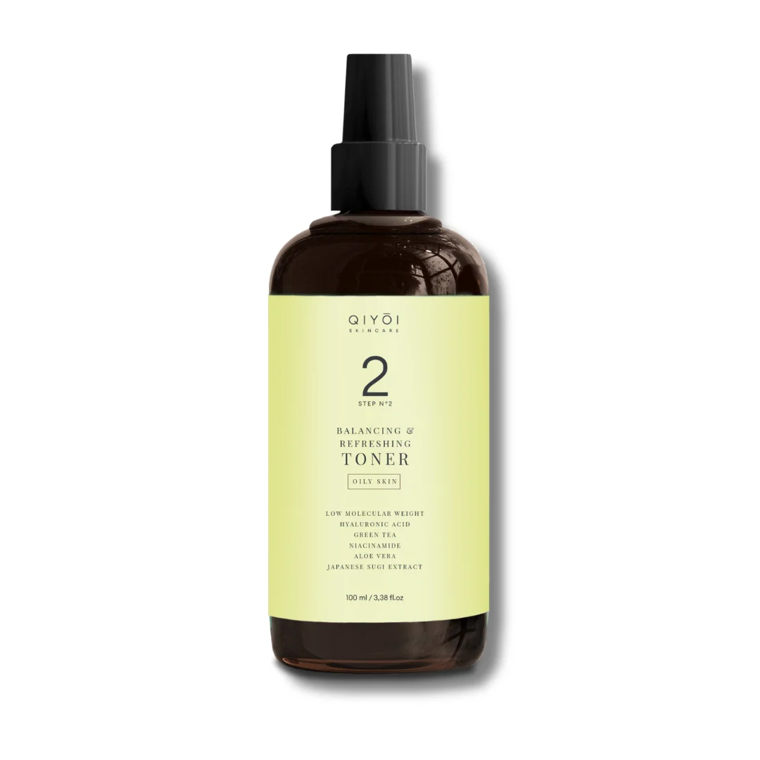 Top Quality Complete Routine QIYOI step two Balancing Toner for oily skin for skincare and selfcare  (100 ml)