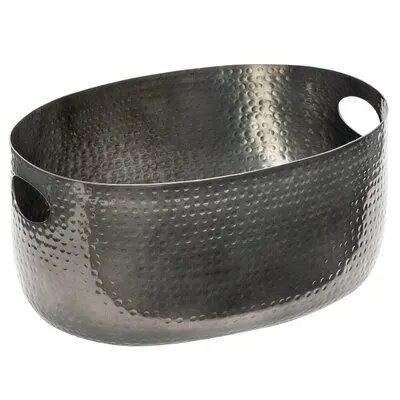Aluminium Decorative Metal Tabletop Gold Color Stylish Hammered Design Wine Bucket Cooler with Customization Available