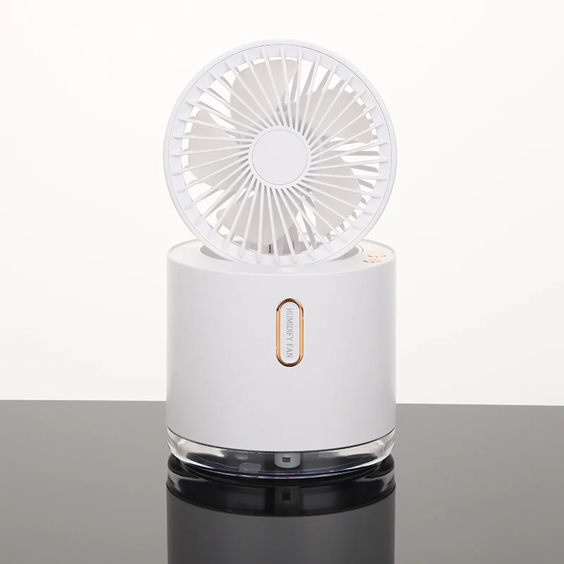 Factory Hot Sale Table Portable USB Rechargeable Folding Water Cooling Spray Adjustable Humidifier revolve Mini Fan