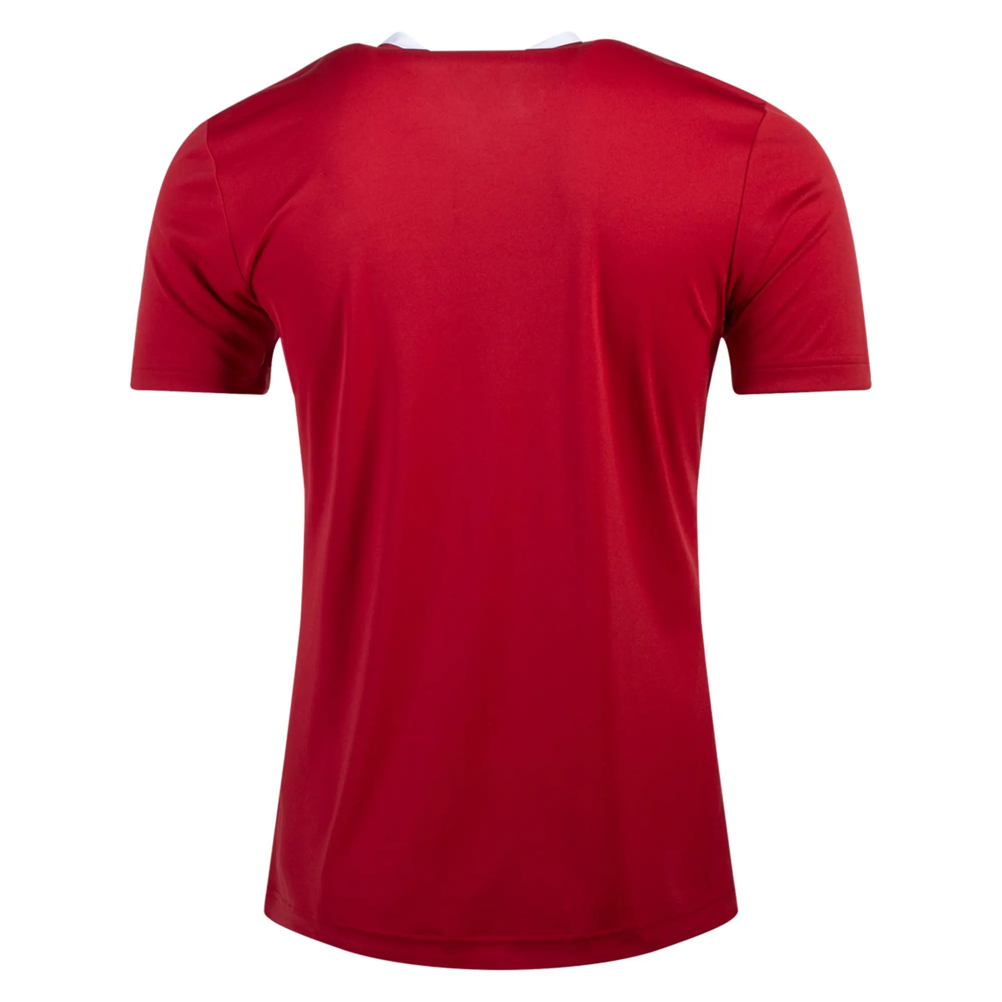Buy Red Soccer Jersey Sports Wear High Quality 100% Polyester Jersey Heat Transfer Embroidery Logo Soccer Football Jersey Custom