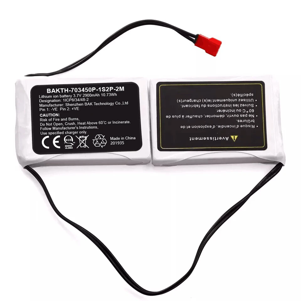 703450P 1S2P 3 7 V 2900mAH индивидуальный литий-ионный аккумулятор перезаряжаемый