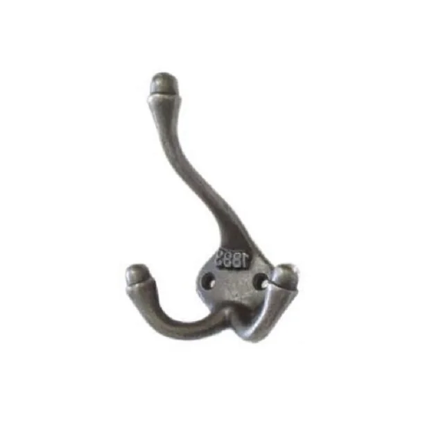 Heavy Duty  Wrought Cast Iron Rope Cabinet Hook Black Cast Iron Hook For Rustic Look Home  Old Europe Vintage Style