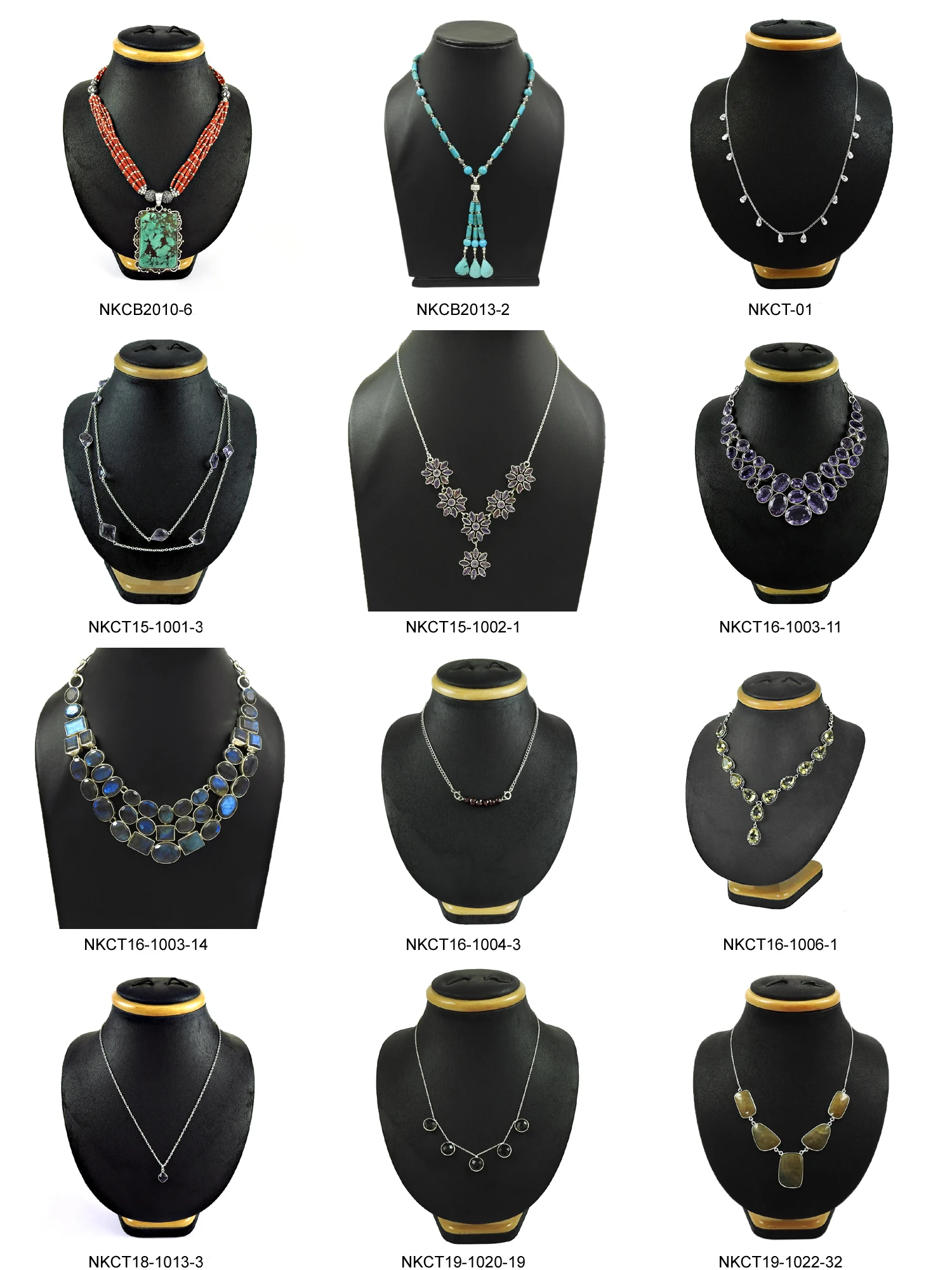 Hot Sale Wholesale Price 925 Sterling Silver Natural Ruby Emerald Gemstone Beaded Necklace For Woman Handmade Jewelry India