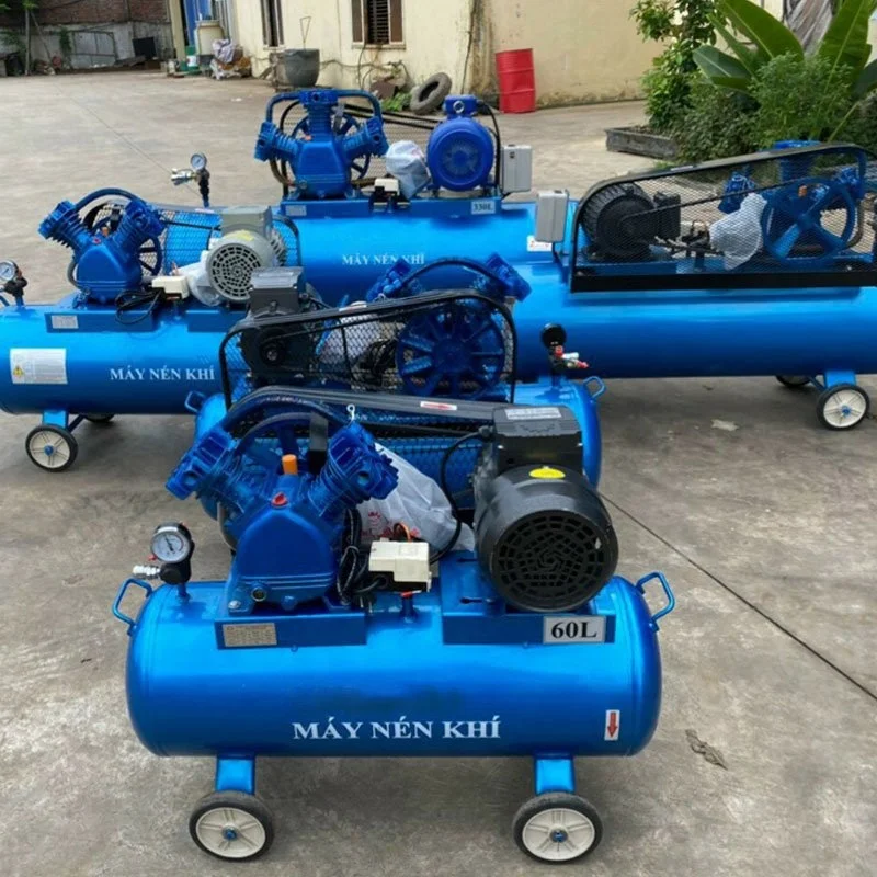 High pressure made in Vietnam single or three phase power 1.5hp up to 4hp 2 3 piston portable air compressor 100liter for car