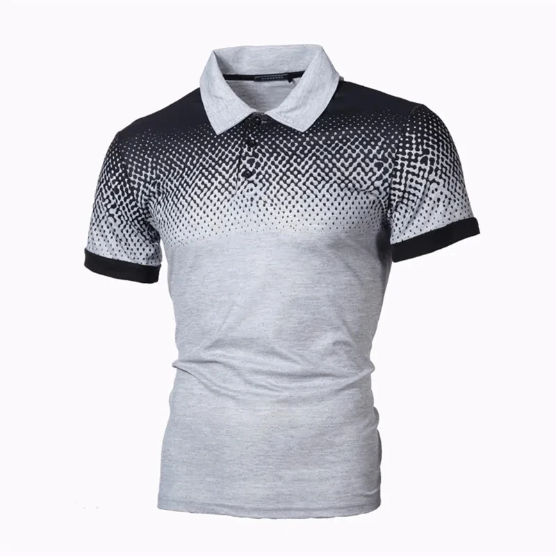 Wholesale High Quality Golf Shirts For Men Short Sleeve Polo Athletic Casual Printing Golf Polo Shirts
