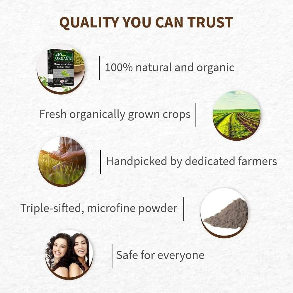 100gm Bio Organic Natural Chocolate Hair Color Dye 100% Organic Henna Powder Long Lasting Permanent Grey Hair Coverage OEM