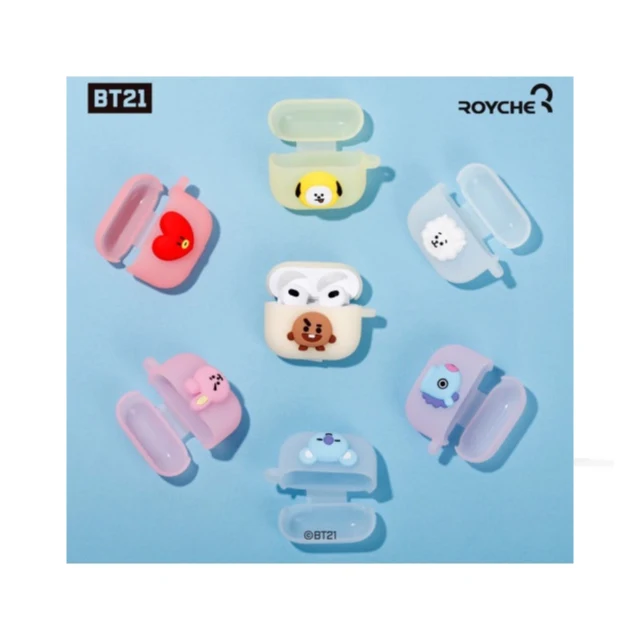BT21 Characters Gel Cases for AirPods 3rd Generation Bts kpop fan promotion store for kpop Korean musician goods
