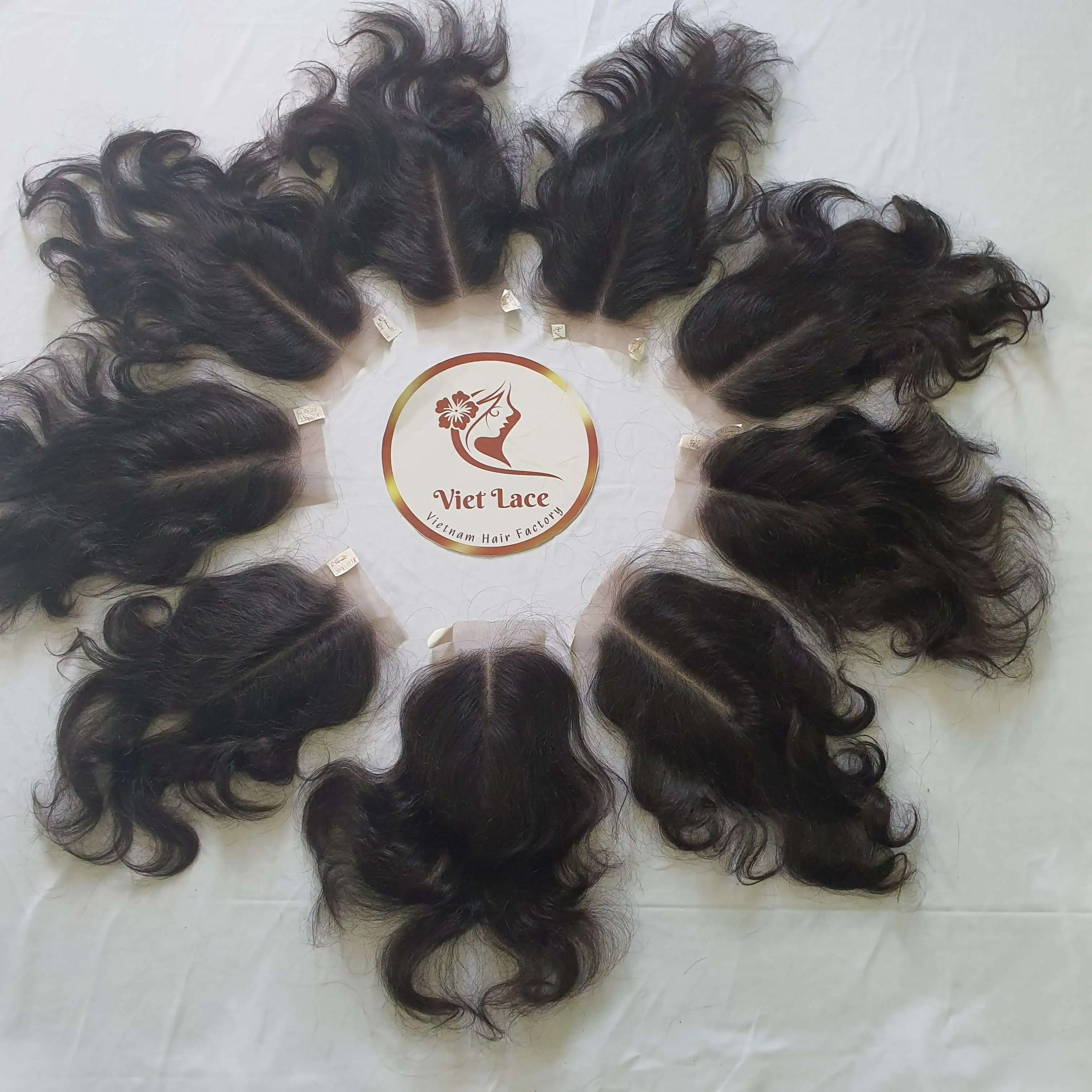 HD lace frontal closure invisible knots Vietnamese raw hair human hair bundles