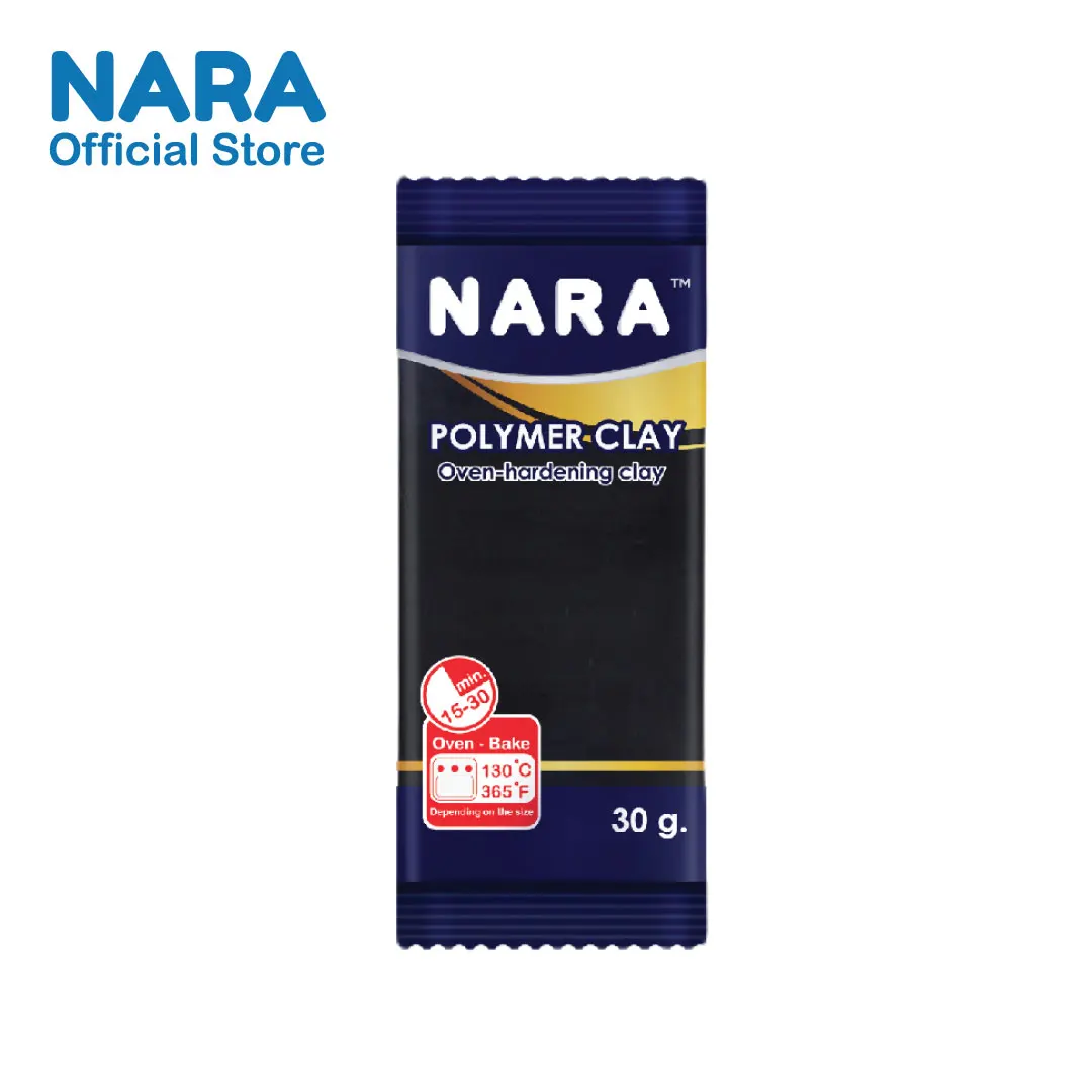 Black Color Make N Bake Clay Oven Bake Polymer Clay 30G.High Quality Non-Toxic Harden after Baking Great for Jewelry Making